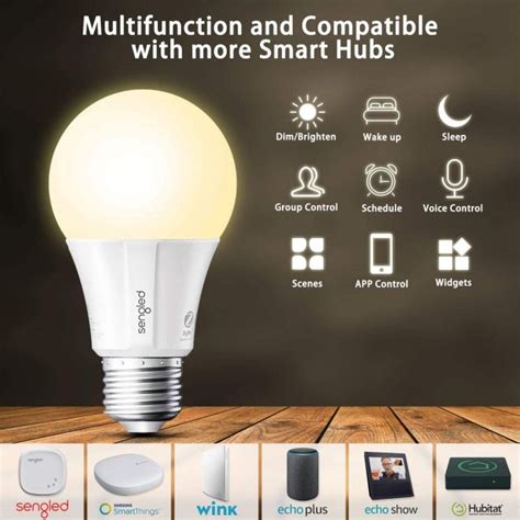 Sengled Smart light Bulb Starter Kit, Compatible with Alexa & Google ...