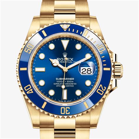 Rolex Submariner Oyster, 41 mm, yellow gold M126618LB-0002 | Submariner ...