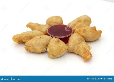 Fried Chicken with Sauce stock image. Image of dinner - 112262661