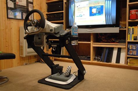 DIY Racing Wheel Stand/Cockpit | Racing wheel, Game room, Racing chair