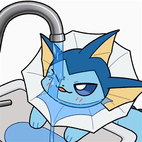 Vaporeon being a cat | Vaporeon | Know Your Meme