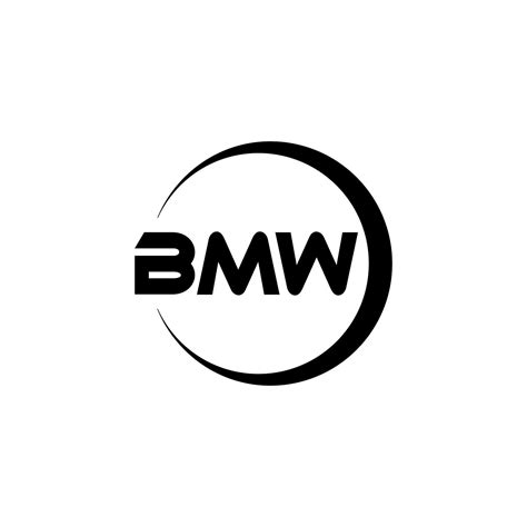 BMW letter logo design in illustration. Vector logo, calligraphy ...