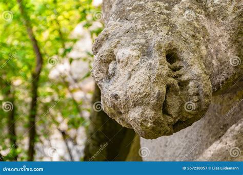 Mysterious Sculpture in Park of the Monsters Stock Image - Image of ...