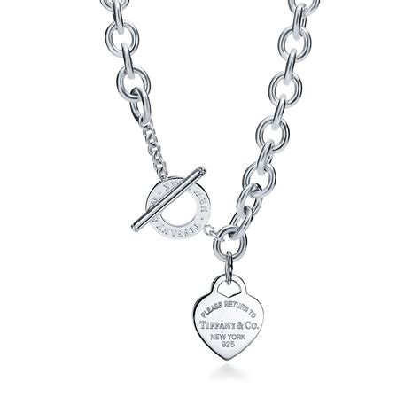 Return to Tiffany™ Heart Tag Toggle Necklace in Silver | Tiffany & Co ...