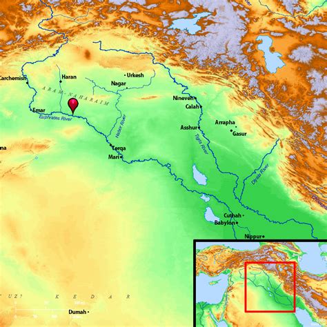 Bible Map: Euphrates River