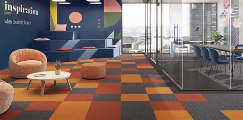 Flexible design for projects with Art Intervention modular carpet tiles ...