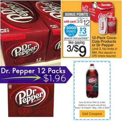 HOT! Dr. Pepper 12 Packs only $1.96 at Walgreens!