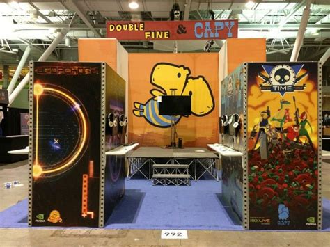 Double Fine & Capy booth at Pax East, designed by PMG! | Pax east, Pax ...