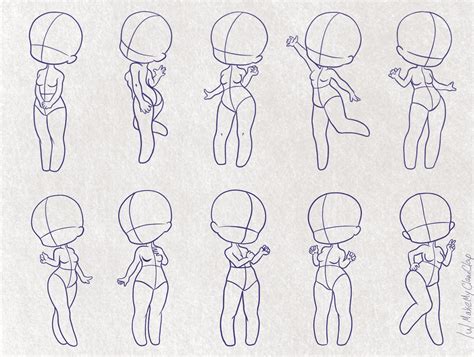 How To Draw Chibi Body Poses