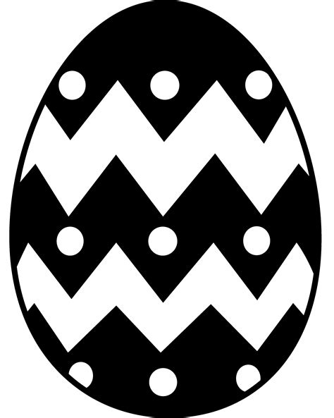 Easter Egg Silhouette - Free Clip Art