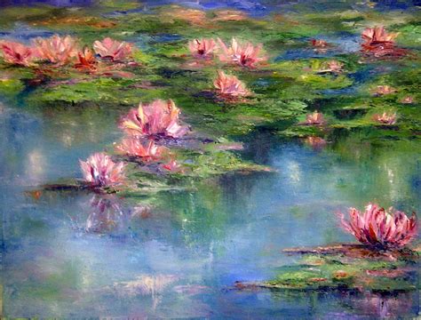 2014, Original Oil on Canvas, Water Lilies, Olivia Watney | Water ...