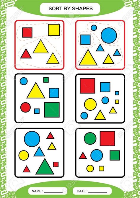 Pin by tripti agrawal on collection | Shapes worksheet kindergarten ...