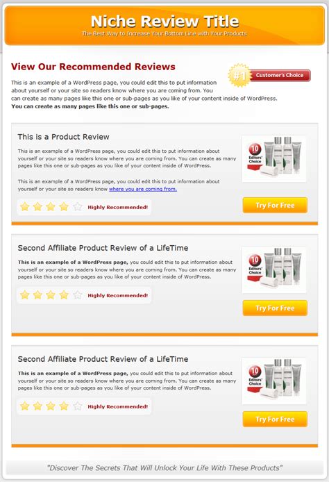 Multi Product Review Website Templates MRR | Private Label Rights