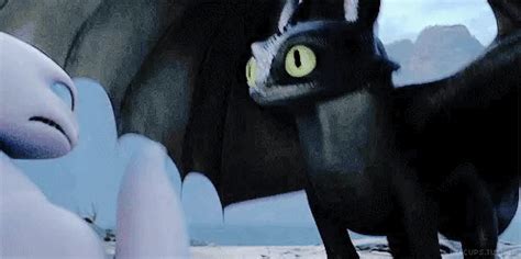 an animated image of toothless and toothless from the movie how to ...