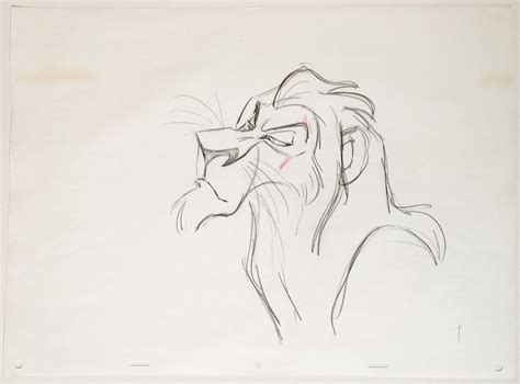 Animation Collection: Original Production Animation Drawing of Scar ...