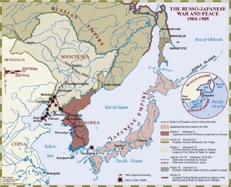 Map Of Russo Japanese War