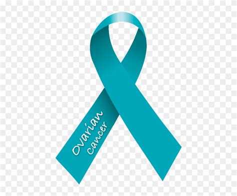 #ovarian Cancer Ribbon #teal - Vaginal Cancer Ribbon Colors, HD Png ...