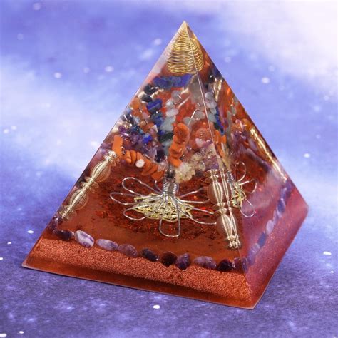 Beautiful Orgone Pyramid with Natural Stone - Orgone Pyramids