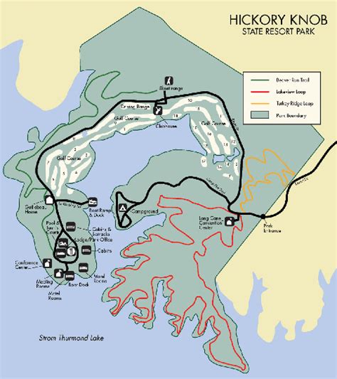 Hickory Knob State Park Map - Hickory Knob State Park South Carolina ...