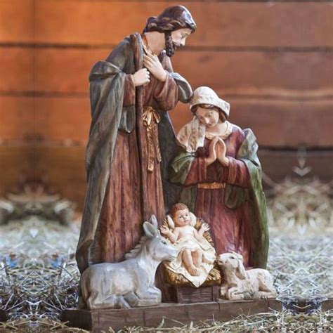 Outdoor Nativity Set Handpainted Resin Scene Christmas Decorations ...