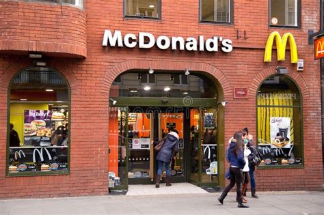 Mcdonalds. LONDON - JANUARY 22nd: The exterior of Mcdonald s on January ...