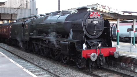 LMS Royal Scot 46115 'Scots Guardsman' at Preston Railway Station with ...