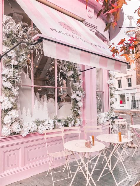 A Festive To Do List | Pink cafe, Boutique decor, Cafe interior design