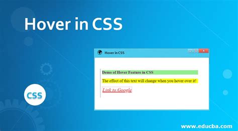 Hover in CSS | Learn theDifferent Examples of Hover in CSS