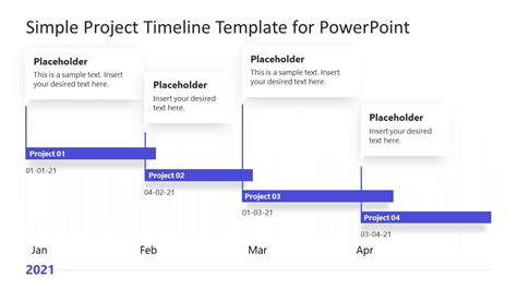 Simple Project Timeline Template for PowerPoint - SlideModel