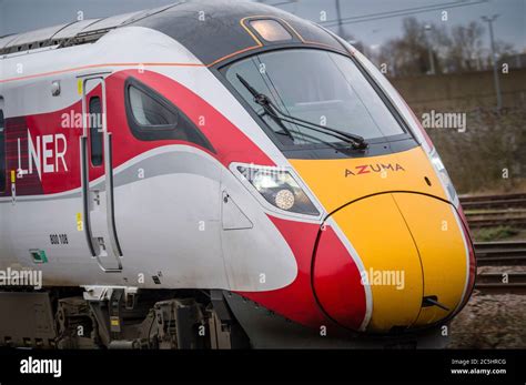 LNER Azuma high speed train on the east coast main line, England, UK ...