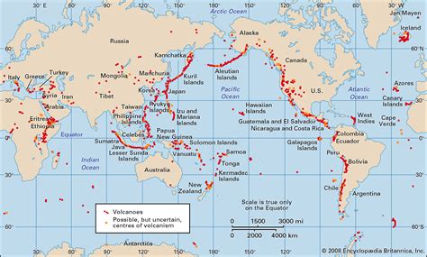 Extinct Volcanoes In The World Map