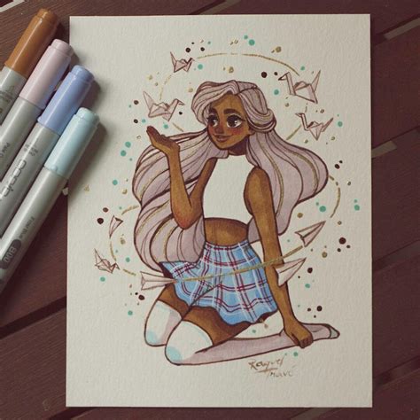 - ̗̀♔ Pinterest: @Write_Black ♔ ̖́- | Marker art, Drawings, Character ...