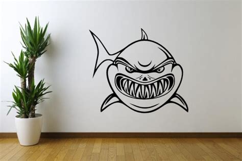 Frightening Shark Wall Decal | Wall Stickers Store - UK shop with wall ...