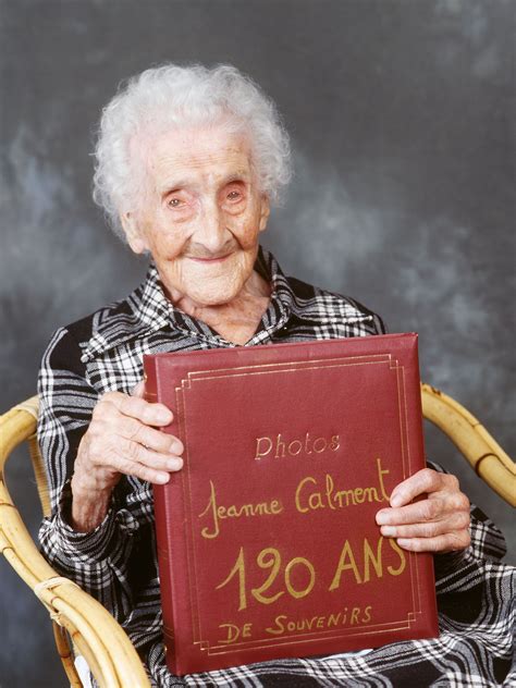 Jeanne Calment, 1995, oldest documented person of all time (died at 122 ...