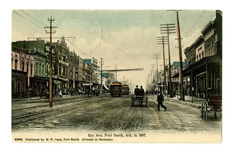 Garrison Avenue in Fort Smith, Arkansas, 1897. AHC2282, Arkansas ...