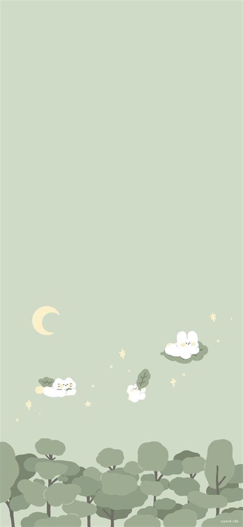 Aesthetic wallpaper green light green , pastel green ,aesthetic ...