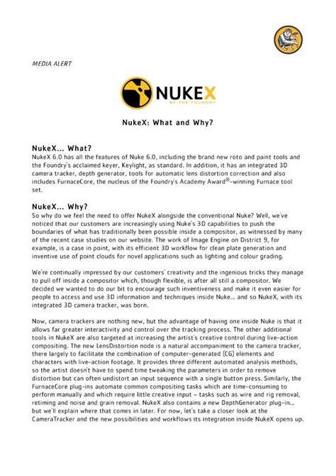 (PDF) NukeX: What and Why? NukeX What? NukeX Why?thefoundry.s3 ...