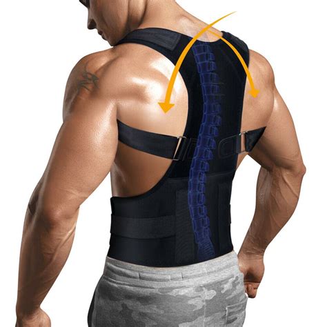 Posture Back Brace Scoliosis Thoracic Support Adult Spine Pain Relief ...