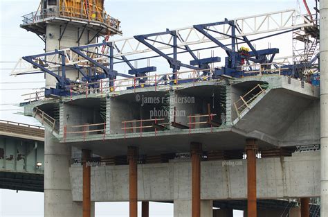 Spans, Towers and Deck of the New Pearl Harbor Memorial Bridge under ...