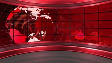 HD News TV Virtual Studio Green Screen B... | Stock Video | Pond5