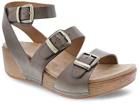 Dansko - Dansko Womens Lou Open Toe Casual Slide Sandals, Grey, Size 5. ...