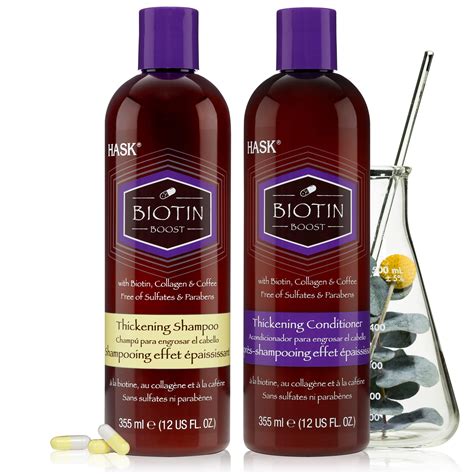 HASK BIOTIN BOOST Shampoo and Conditioner Set Thickening for all hair ...