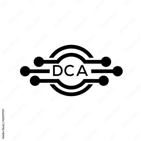 DCA letter logo. DCA best white background vector image. DCA Monogram ...