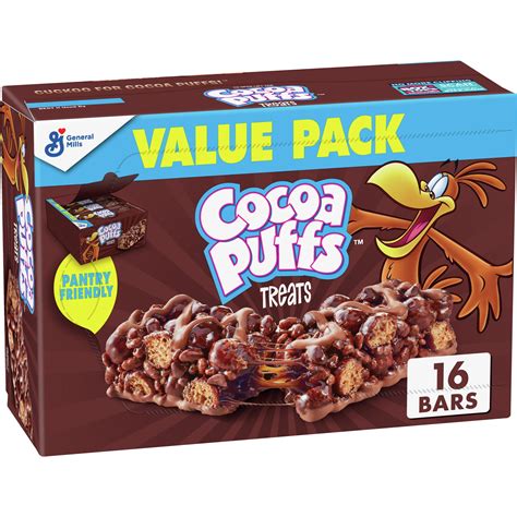 Cocoa Puffs Breakfast Cereal Treat Bars, Snack Bars, Value Pack, 16 ct ...