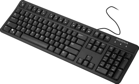 Insignia™ Ns-Pnk8001 Full-Size Wired Usb Keyboard - Black International ...