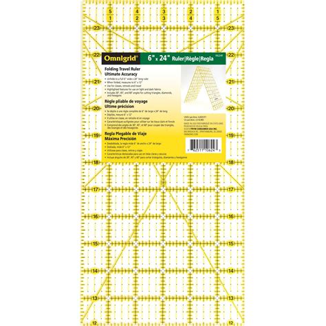 Omnigrid® Folding Rectangle Quilting Ruler, 6" x 24" | Michaels ...