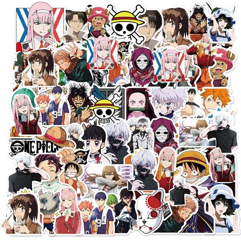 Buy wanhuatong Japanese Anime Mixed Stickers,Popular Classic Stickers ...