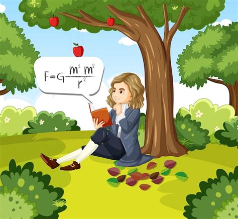 Vector Illustration - Sir Isaac Newton Editorial Image - Clip Art Library