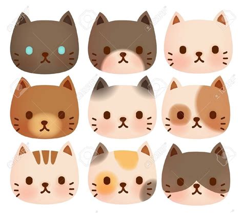 Pin by Mar Téllez on kawaii | Cats illustration, Cute cat face, Cat ...