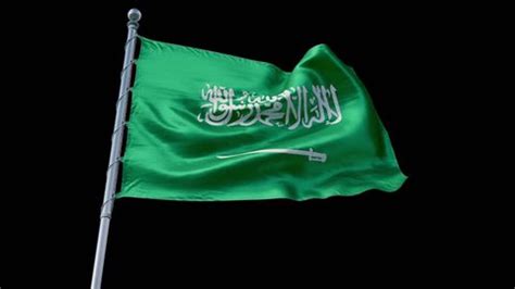 Flag Saudi Arabia 4k Loop Stock Footage Video (100% Royalty-free ...